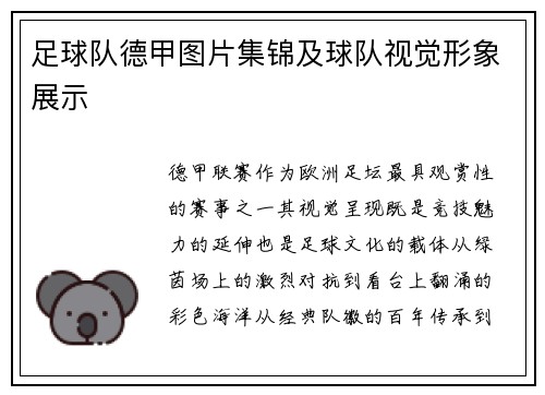 足球队德甲图片集锦及球队视觉形象展示